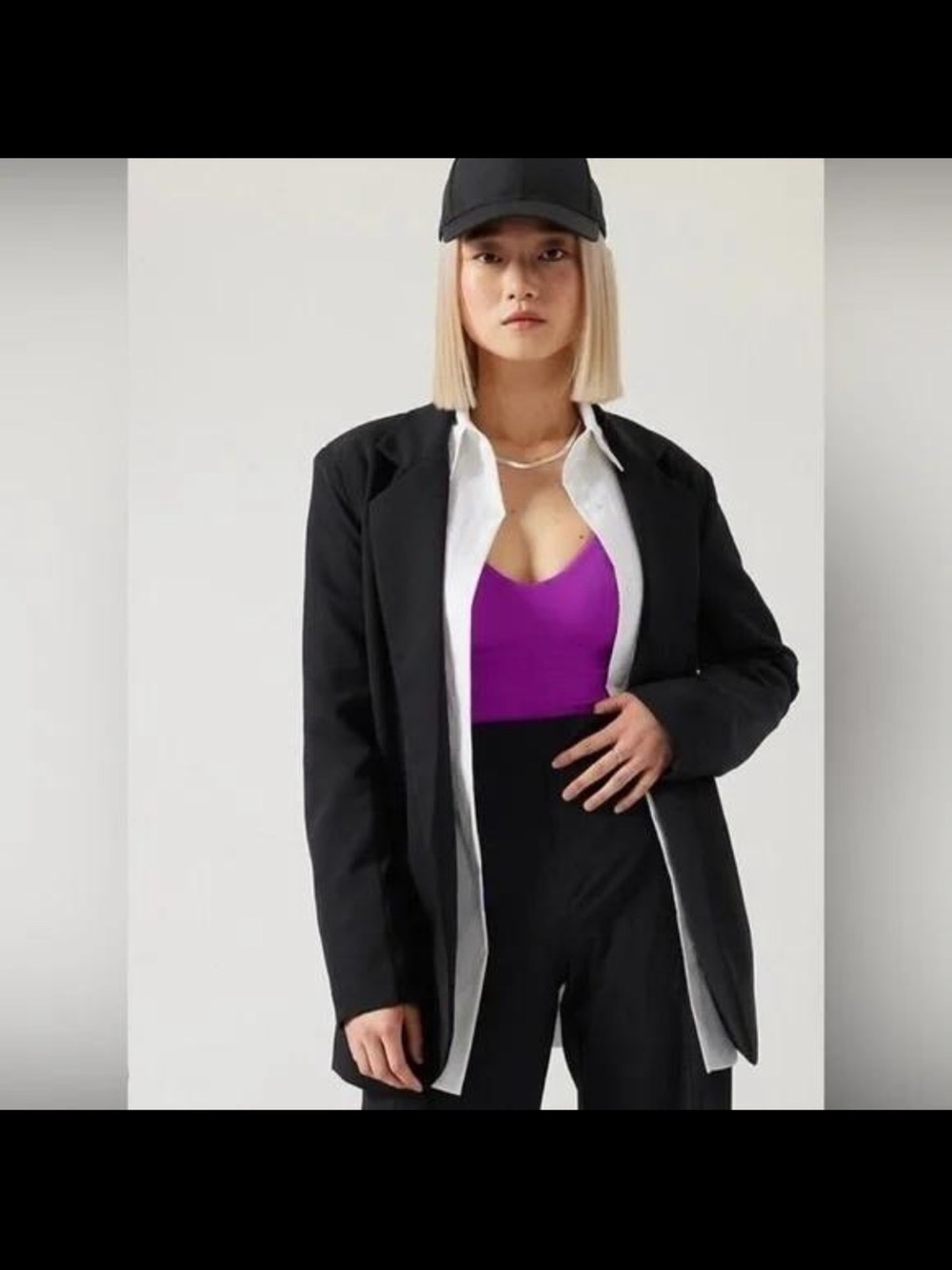 Athleta Primatwill Endless Blazer Black Size 6